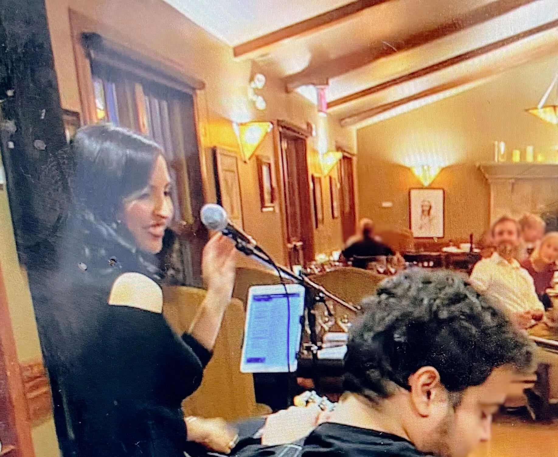 Victoria Genest performing at Bow Valley Ranche Restaurant